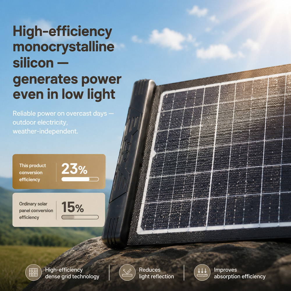 แผงโซลาร์เซลล์แบบพับได้ กำลังไ - Drone Solar Charger บทวิจารณ์และราคา