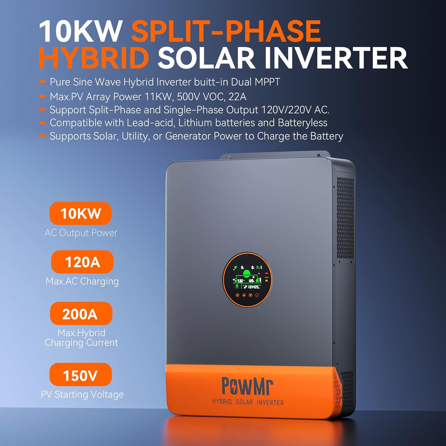 PowMr อินเวอร์เตอร์แบบแยกเฟส 1 - Drone Solar Charger บทวิจารณ์และราคา