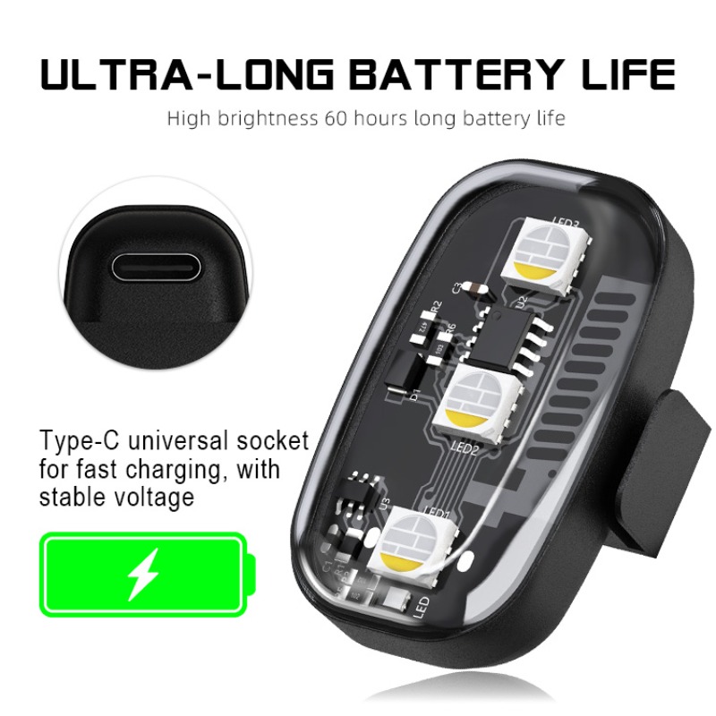 ไฟสโตรบ LED RGB สำหรับมอเตอร์ไ - Drone Beacon Light บทวิจารณ์และราคา